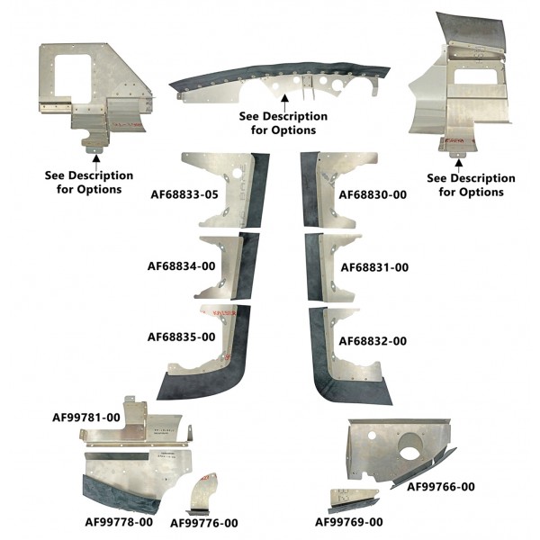 Piper PA-32R-301 (81-92) Engine Baffle Set